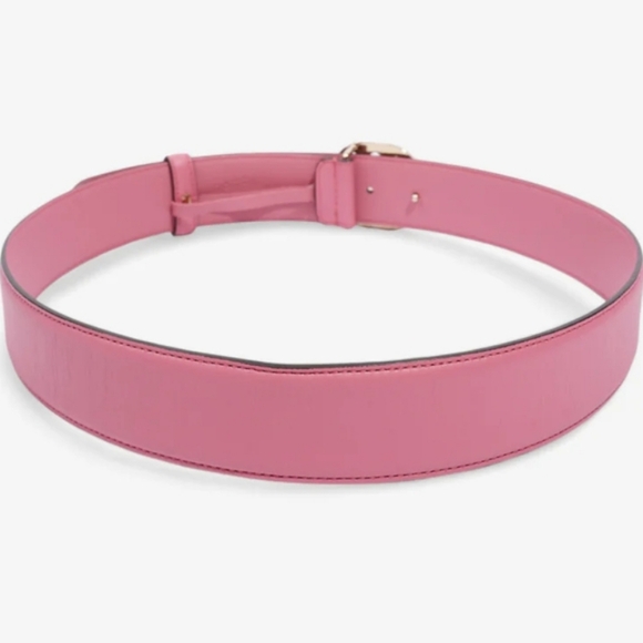GUCCI GG woman's belt with Interlocking G buckle, leather in pink color - Picture 8 of 8